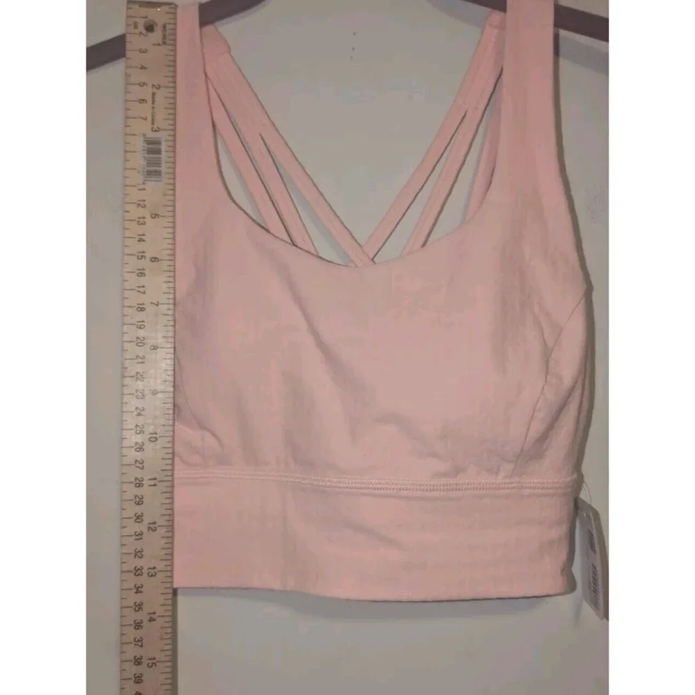 Lululemon Womens Bra Size 4 Free to Be Serene Longline Jaquard C/D NWT Ship Fast - Picture 12 of 15